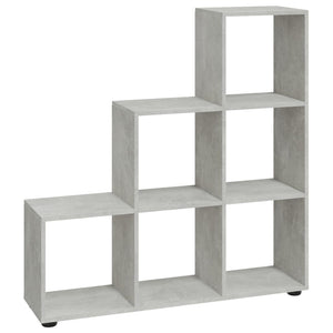 Treppenregal Betongrau, 107 cm