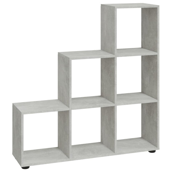 Treppenregal Betongrau, 107 cm