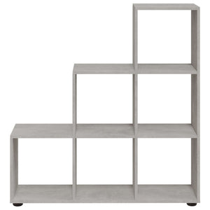 Treppenregal Betongrau, 107 cm