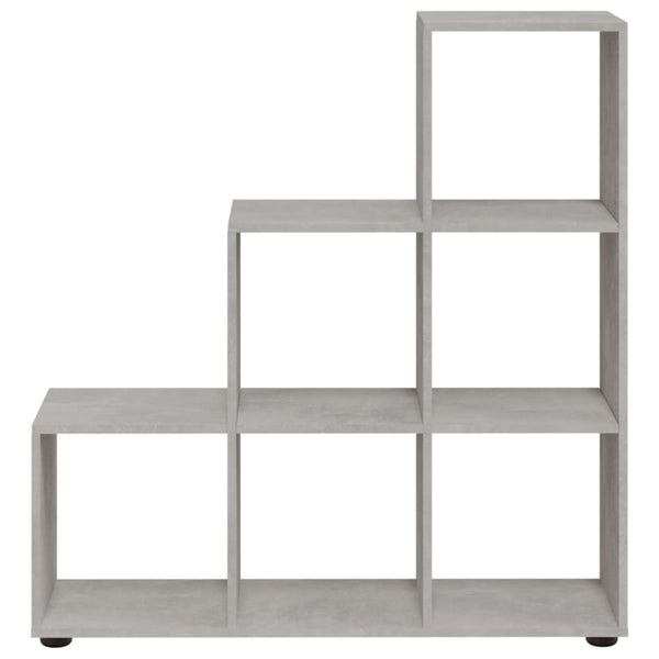 Treppenregal Betongrau, 107 cm