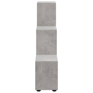 Treppenregal Betongrau, 107 cm