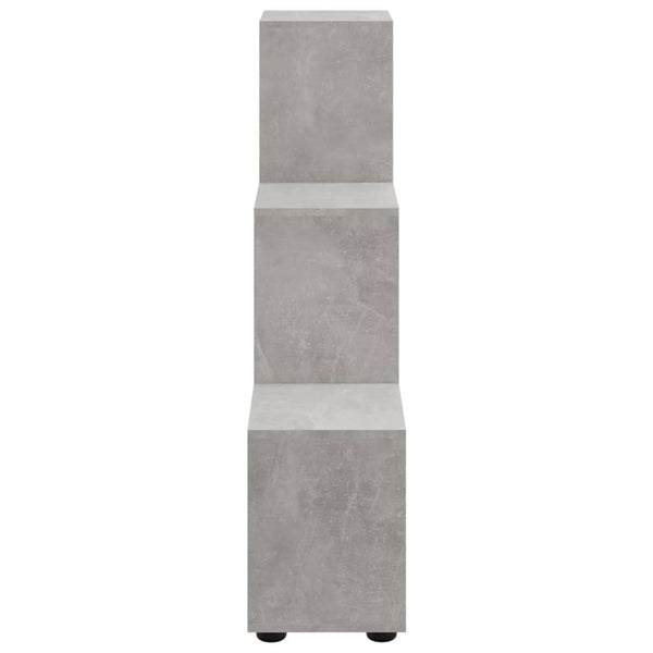 Treppenregal Betongrau, 107 cm