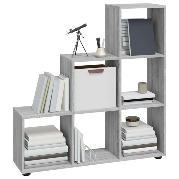 Treppenregal Grau Sonoma 107 cm