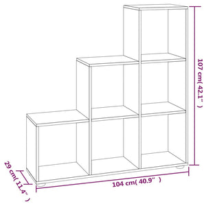 Treppenregal Grau Sonoma 107 cm