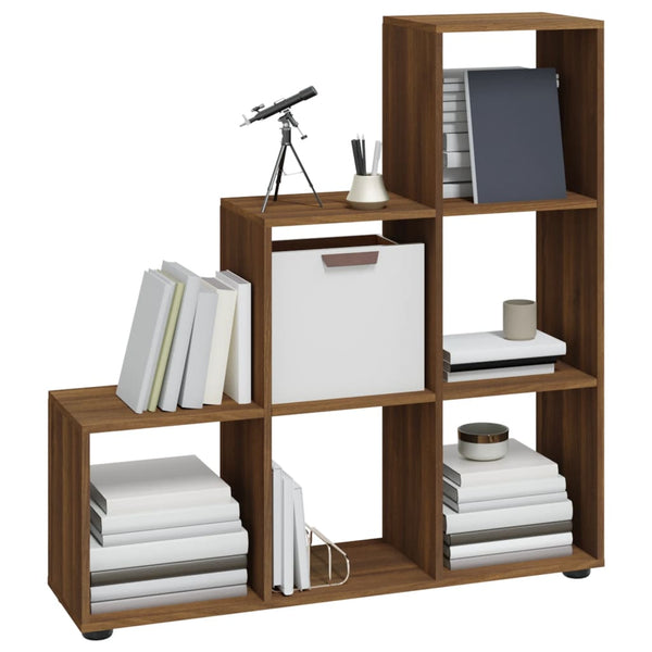 Treppenregal Braun Eichenoptik, 107cm