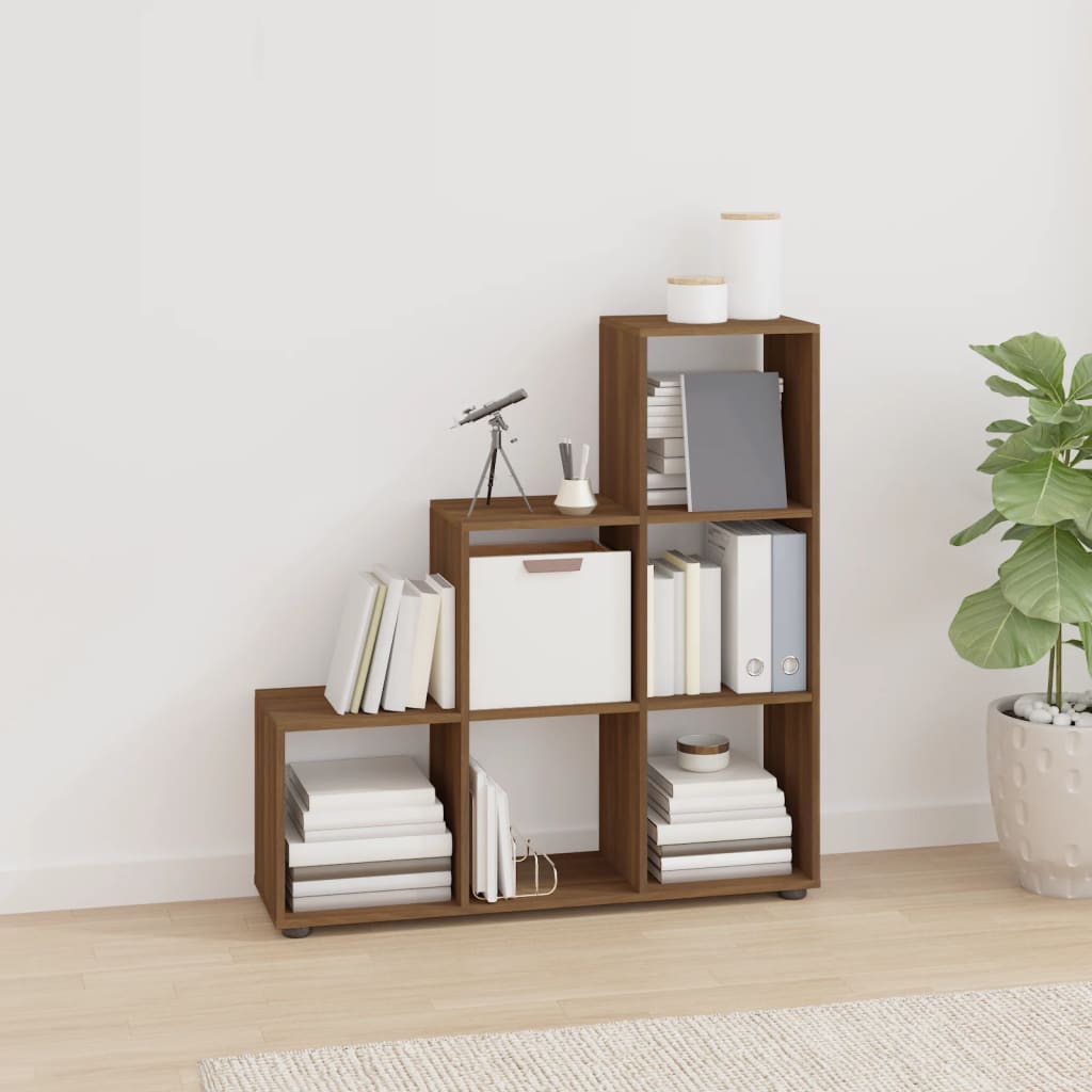 Treppenregal Braun Eichenoptik, 107cm
