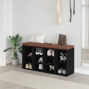 Schuhbank Schwarz 103 cm
