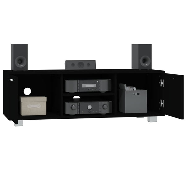 Schwarzer TV-Schrank 120 cm