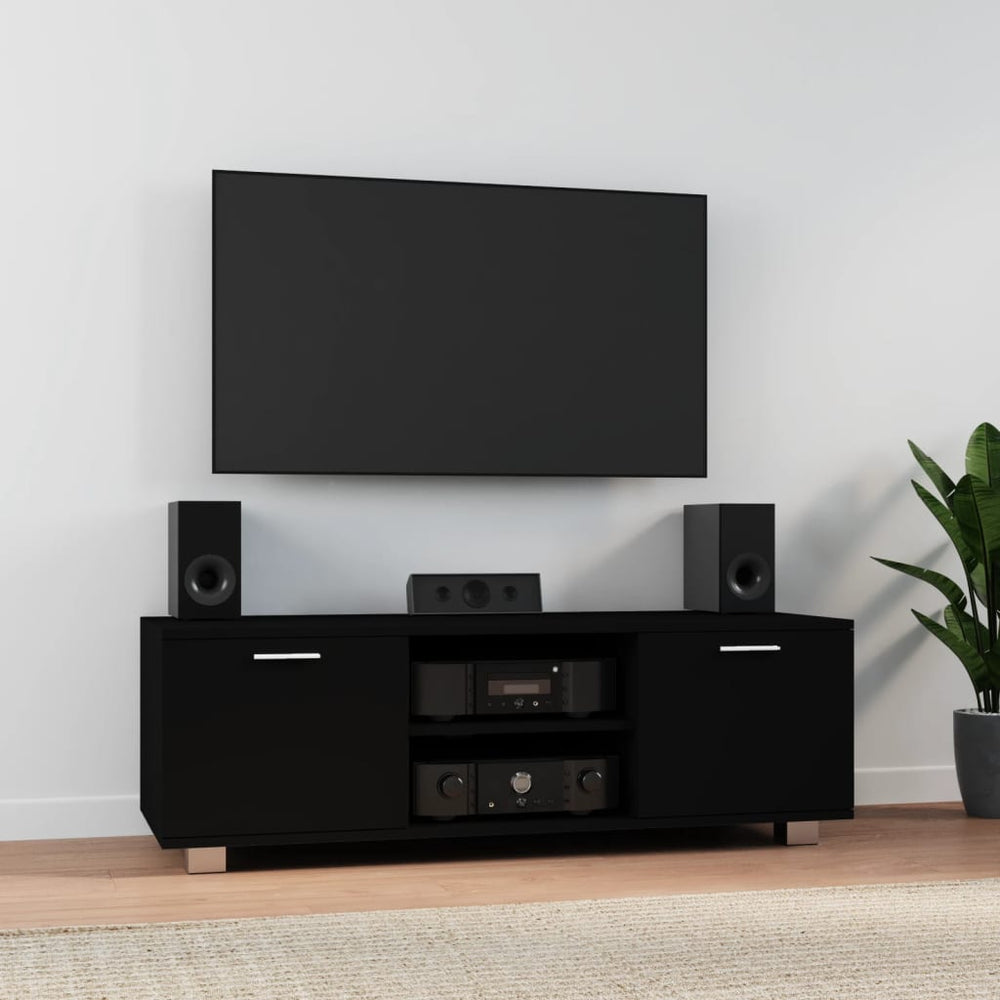 Schwarzer TV-Schrank 120 cm