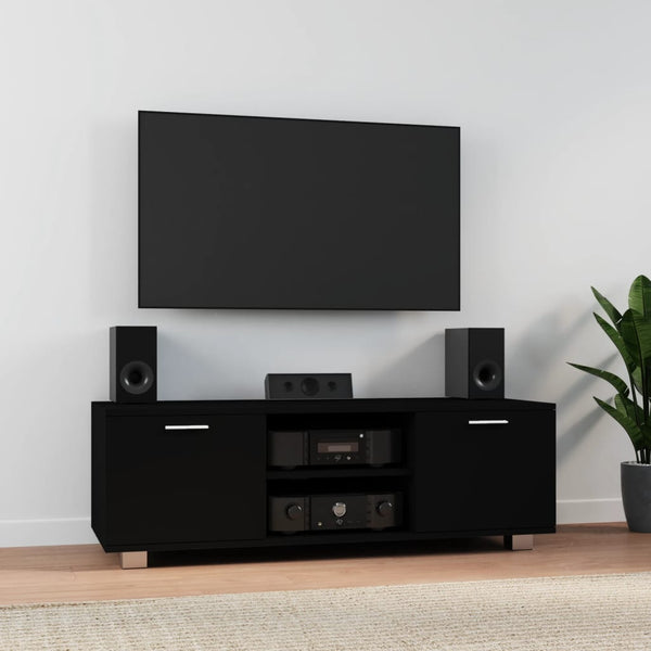 Schwarzer TV-Schrank 120 cm