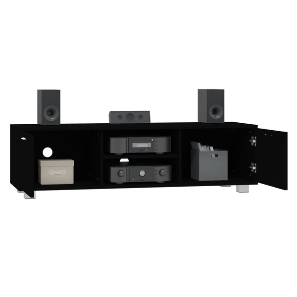 Schwarzer TV-Schrank 140 cm