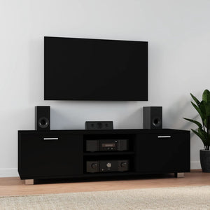 Schwarzer TV-Schrank 140 cm