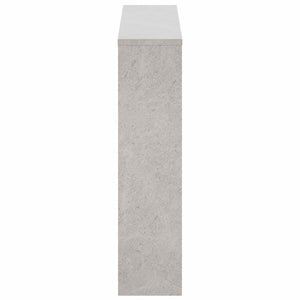 Schuhschrank mit Spiegel Betongrau 63x67 cm