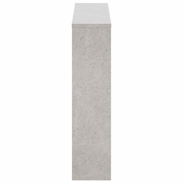 Schuhschrank mit Spiegel Betongrau 63x67 cm