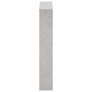 vidaXL Shoe Cabinet with Mirror 3 Compartments Concrete Grey 63x17x102.5 cm
