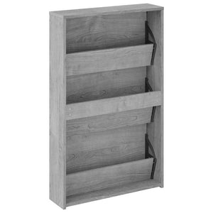 Schuhschrank mit Spiegel Grau Sonoma 63x102,5 cm