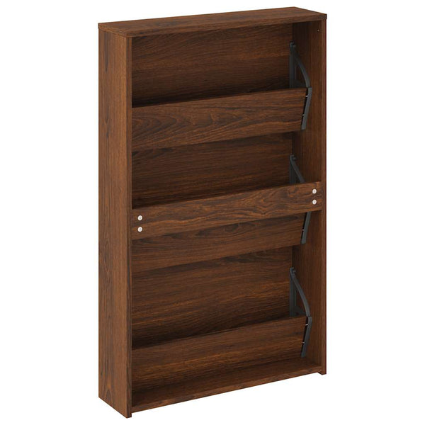 Schuhschrank mit Spiegel Eichen-Optik