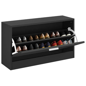 Schuhbank Schwarz 80 cm