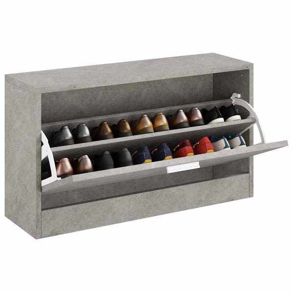 Schuhbank Betongrau 80 cm
