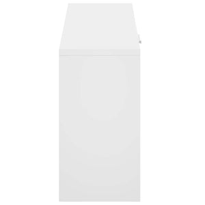 Schuhbank Weiß Hochglanz 80cm