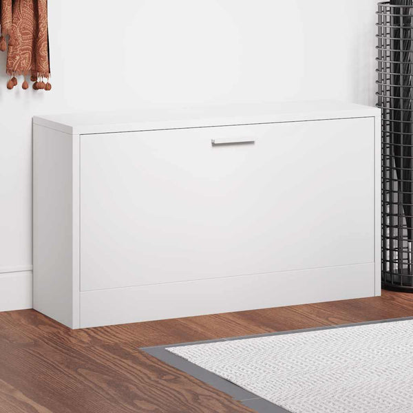 Schuhbank Weiß Hochglanz 80cm
