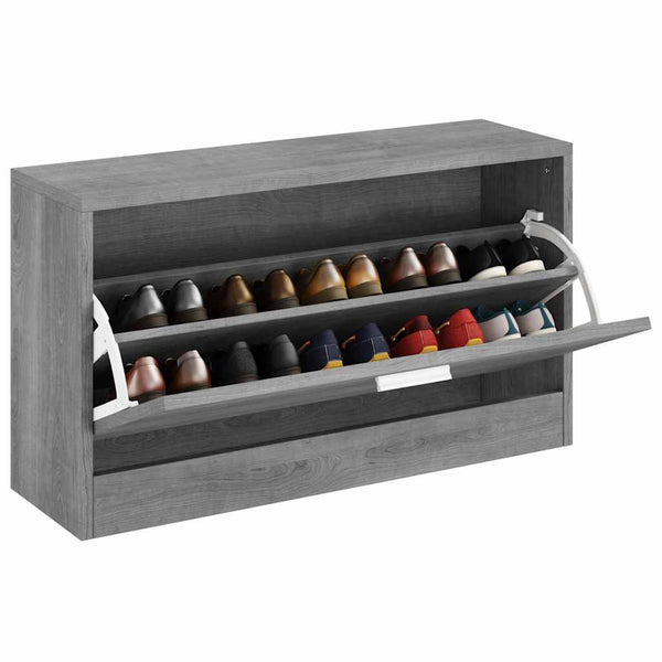 Schuhbank Grau Sonoma 80 cm