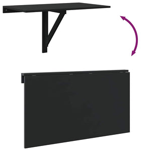 Wand Klapptisch Schwarz 100x60 cm