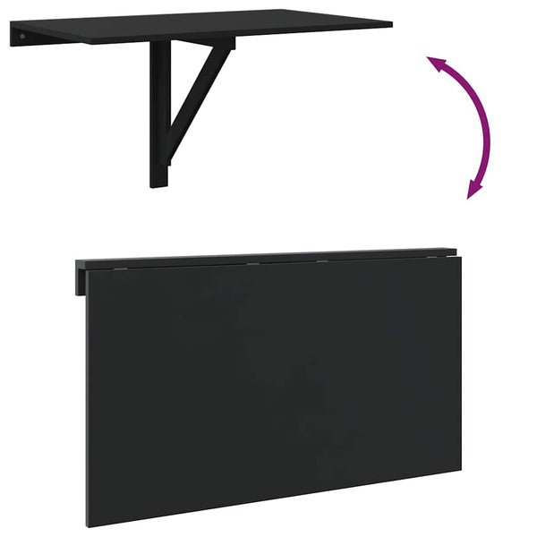 Wand Klapptisch Schwarz 100x60 cm