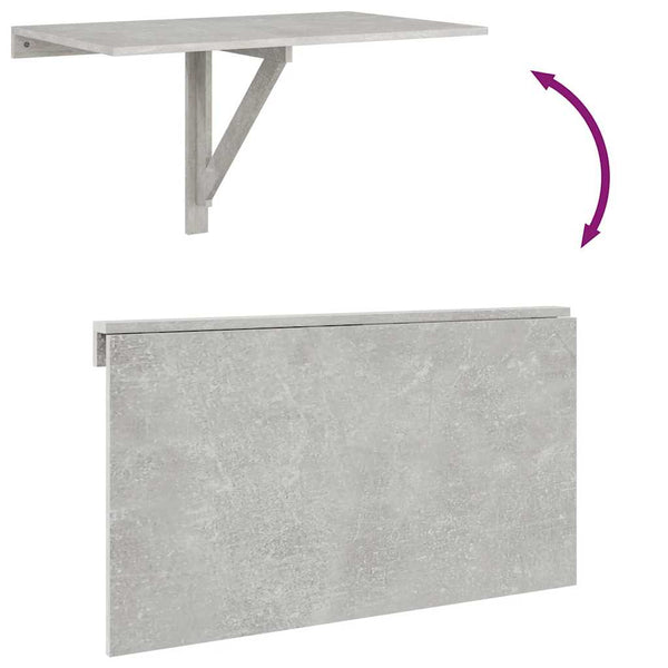 Wand Klapptisch Betongrau 100x60 cm