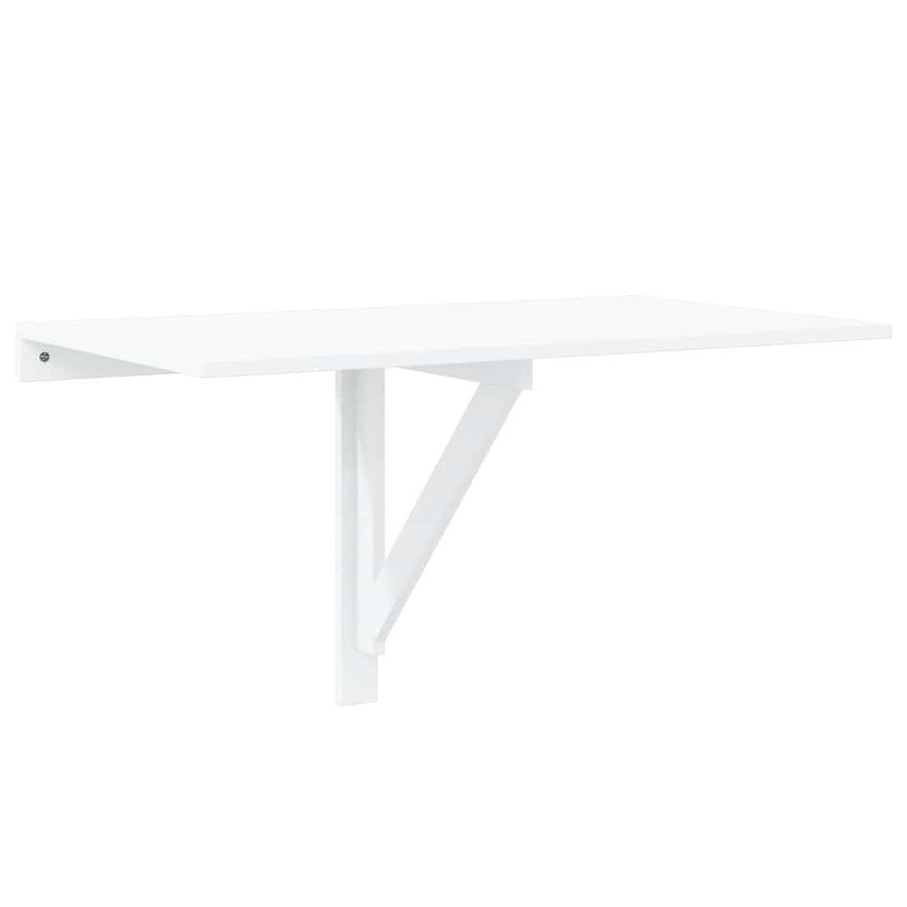 Klappbarer Wandtisch, Hochglanz Weiß 100x60 cm