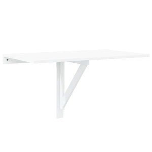 Klappbarer Wandtisch, Hochglanz Weiß 100x60 cm