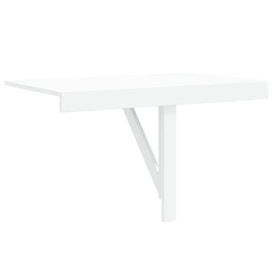 Klappbarer Wandtisch, Hochglanz Weiß 100x60 cm