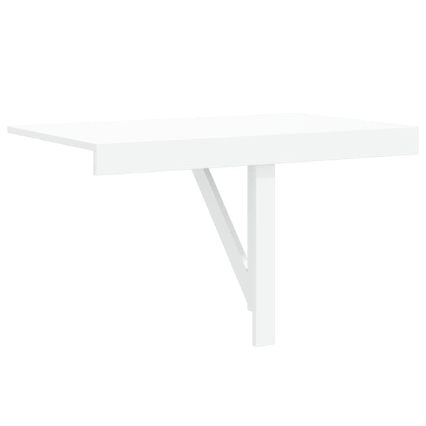 Klappbarer Wandtisch, Hochglanz Weiß 100x60 cm