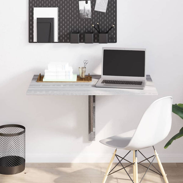 Wand-Klapptisch Grau Sonoma 100x60 cm