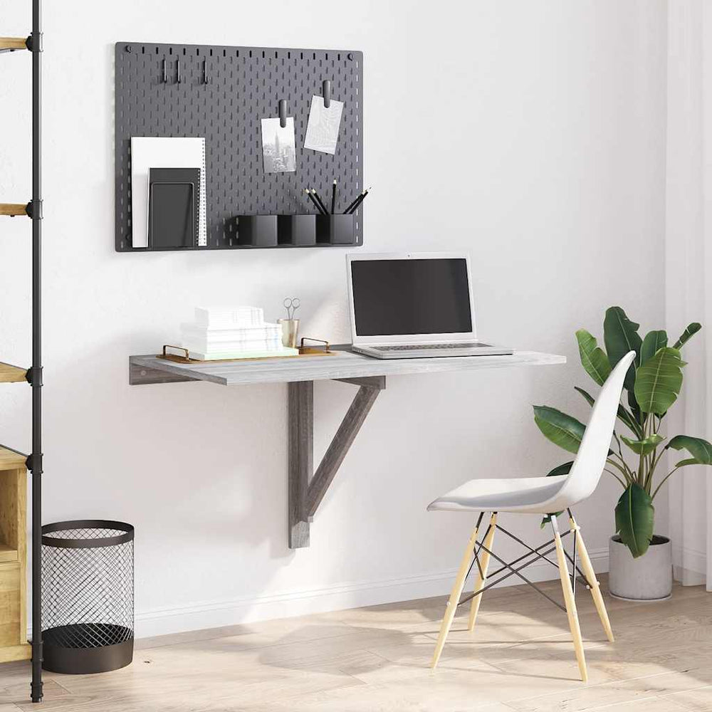 Wand-Klapptisch Grau Sonoma 100x60 cm