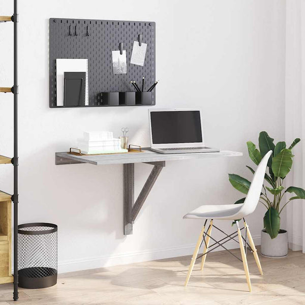 Wand-Klapptisch Grau Sonoma 100x60 cm