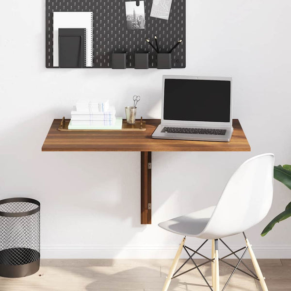 Wand Klapptisch Braun Eichenoptik 100x60 cm