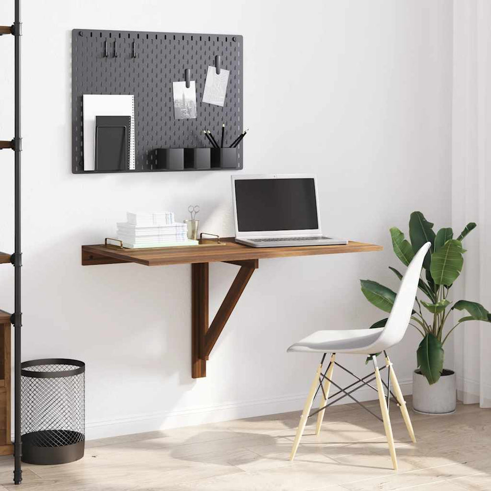 Wand Klapptisch Braun Eichenoptik 100x60 cm