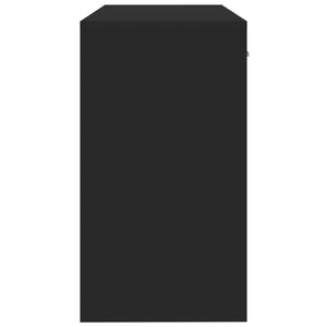 Schreibtisch Schwarz mit Schublade & Schrank
