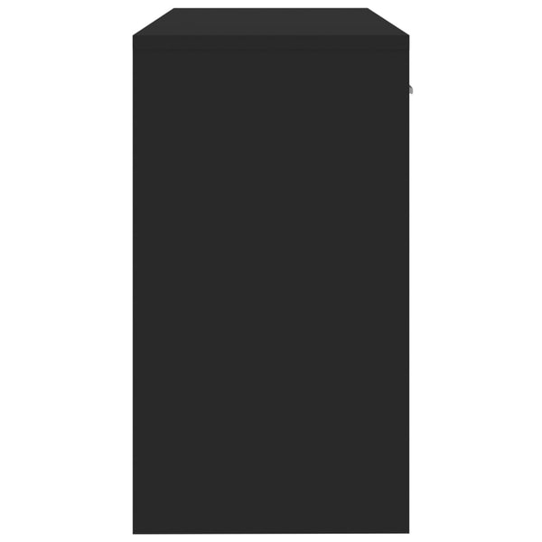 Schreibtisch Schwarz mit Schublade & Schrank