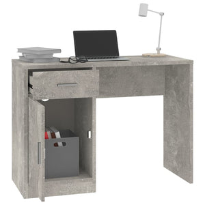Schreibtisch Betongrau mit Schublade