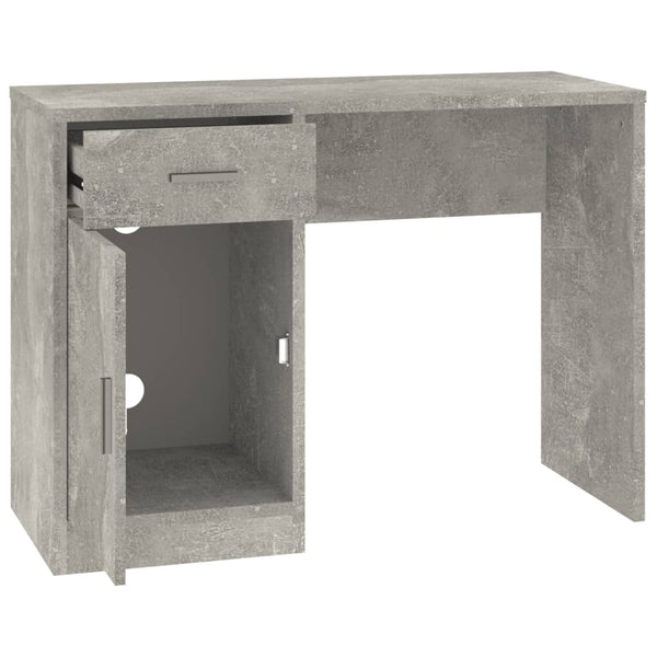 Schreibtisch Betongrau mit Schublade