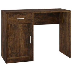 Schreibtisch Räuchereiche mit Stauraum 100x40 cm