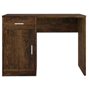 Schreibtisch Räuchereiche mit Stauraum 100x40 cm