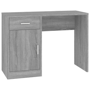 Schreibtisch Grau Sonoma 100x40 cm mit Stauraum