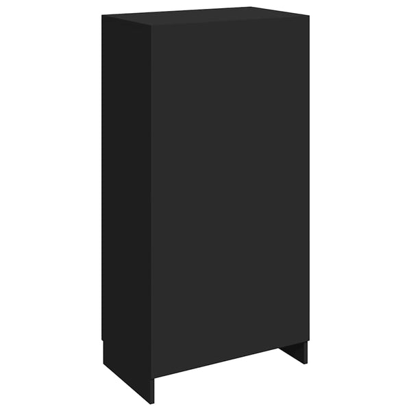 Schuhschrank Schwarz 55x35x108cm
