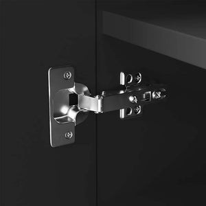 Schuhschrank Schwarz 55x35x108cm