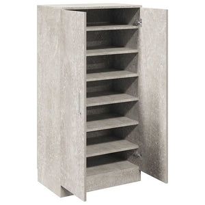 Betongrauer Schuhschrank 55x108 cm