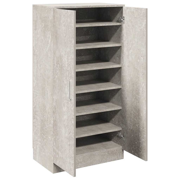 Betongrauer Schuhschrank 55x108 cm