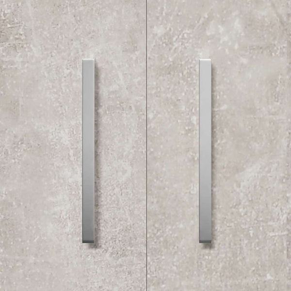 Betongrauer Schuhschrank 55x108 cm